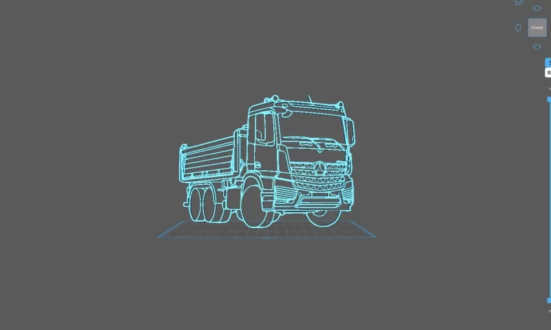 Truck - Mercedes Benz Wall Art - Model preview 1