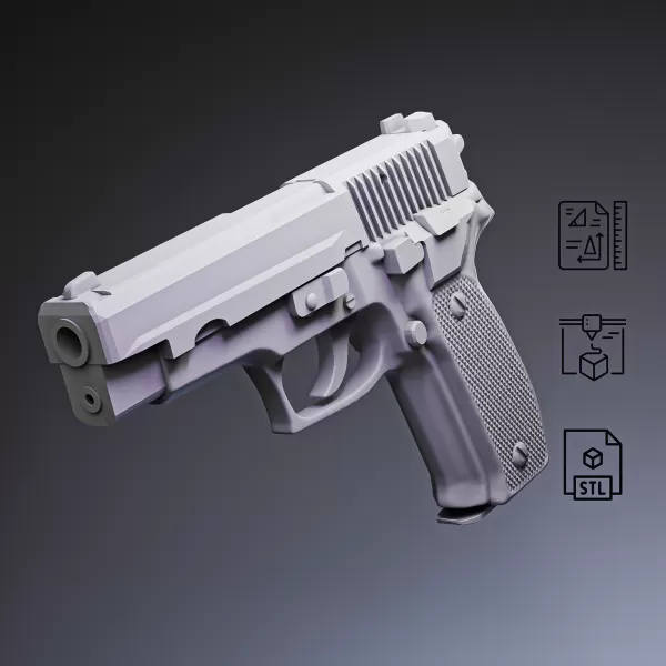 P226 Tactical Pistol #RoZ - Model preview 3