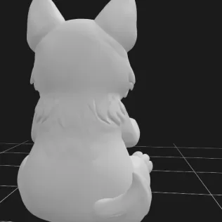 German Shepherd Holding a Gift Basket - Model thumbnail 4