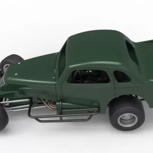 Vintage Dirt Modified stock car while turning Scale 1:25 - Model thumbnail 10