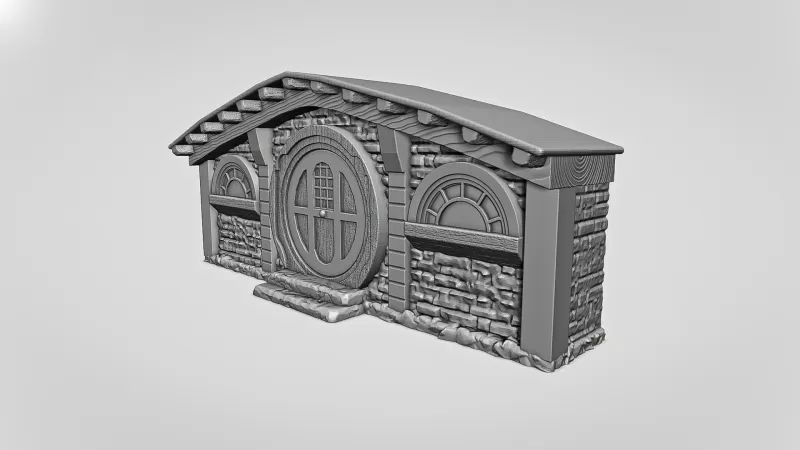 Hobbit House Facade #RoZ - Model preview 1