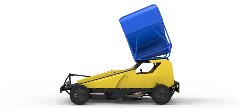 BriSCA Formula 1 Stock Car for Dirt Version 2 Scale 1:25 - Model preview 9