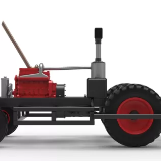 Chassis of Racing Combine Harvester Scale 1:25 - Model thumbnail 17