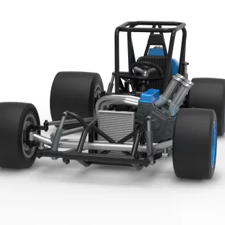 Vintage Pavement Sprint car Base Scale 1:25 - Model thumbnail 5