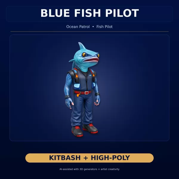 Anthro & Creature Character Collection – Kitbash + High-Poly 3D - Model preview 18