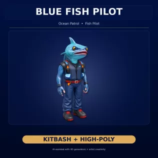 Anthro & Creature Character Collection – Kitbash + High-Poly 3D - Model thumbnail 18