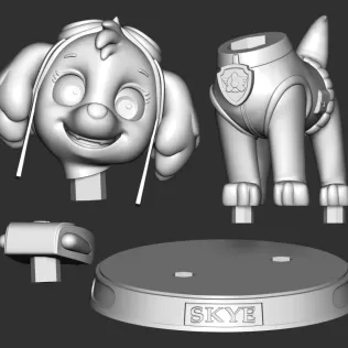 Paw Patrol - Skye - Model thumbnail 4