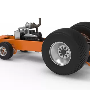Pro Stock Pulling Tractor Base Version 2 Scale 1:25 - Model thumbnail 10