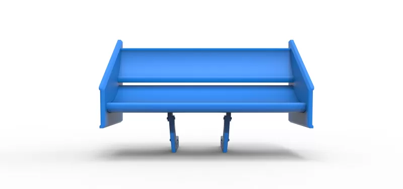 Wing of Supermodified front engine race car V4 Scale 1:25 - Model preview 4