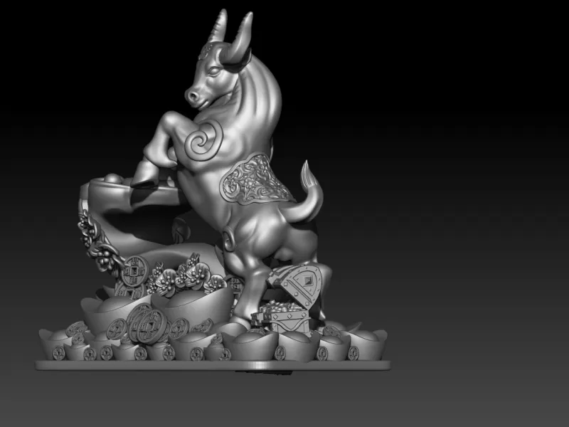 Zodiac Ox buffalo - Model preview 4