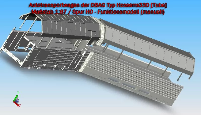 1:87 Spur H0 - Autotransportwagen der DBAG Typ Hcceerrs330 - Model preview 21