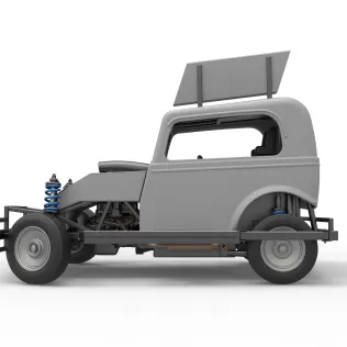 New Zealand Ministock car while turning Scale 1:25 - Model thumbnail 9