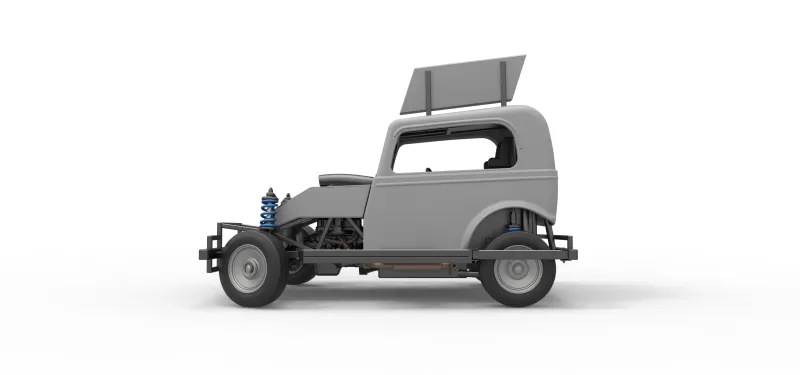 New Zealand Ministock car while turning Scale 1:25 - Model preview 9