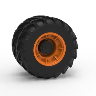 Front wheel of Racing Combine Harvester Version 2 Scale 1:25