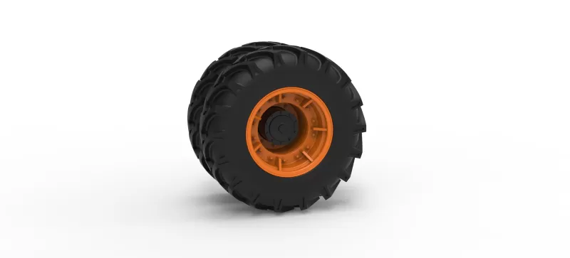 Front wheel of Racing Combine Harvester Version 2 Scale 1:25 - Model preview 1