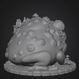 Frog Alchemist Apothecary STL File for 3D Print