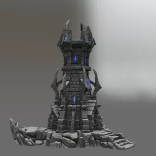 Shadowspire Arcane Tower STL File for 3D Print - Model thumbnail 9