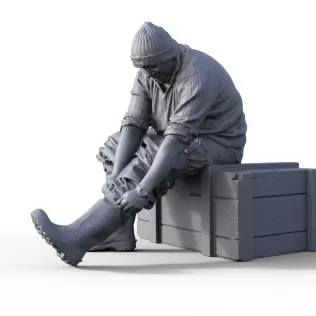 Figure for ship model fishing boat
