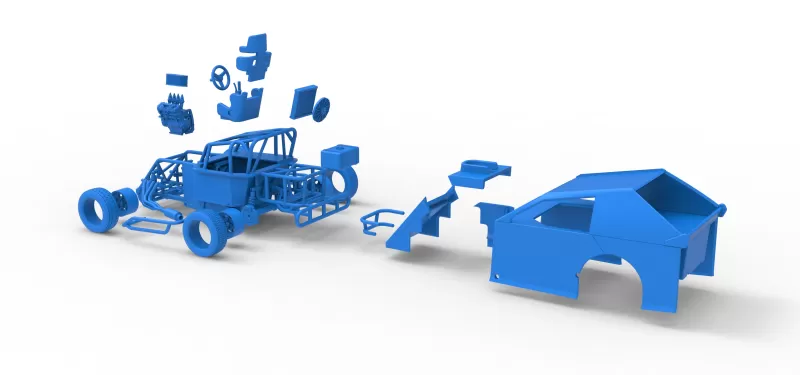 Mod Lite Race car Scale 1:25 - Model preview 29