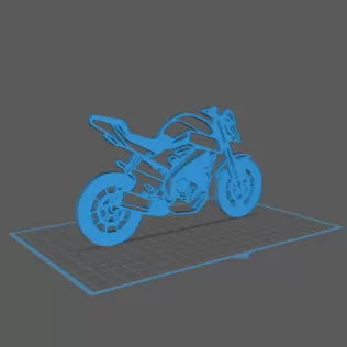 Yamaha - MT 125 Wall Art - Model thumbnail 1