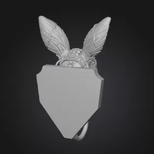 Steampunk Rabbit Wall Hook – 3D Printable STL - Model thumbnail 5