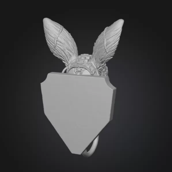 Steampunk Rabbit Wall Hook – 3D Printable STL - Model preview 5