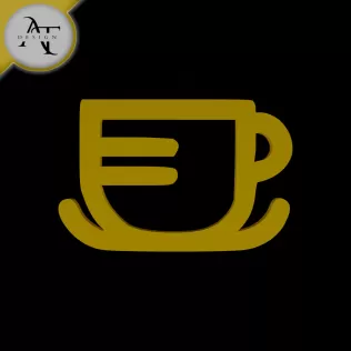 Simple Coffee Cup Symbol - 2D Art