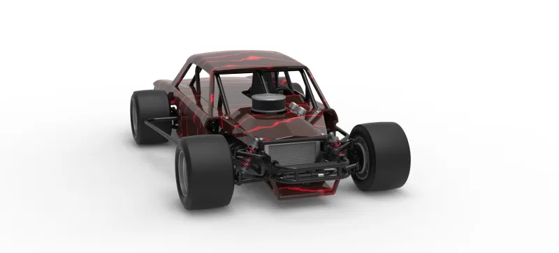 Vintage Asphalt Modified stock car V13 Scale 1:25 - Model preview 26