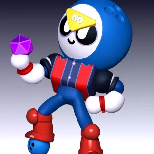 Meeple Brawl Stars Fan Art - Model thumbnail 6