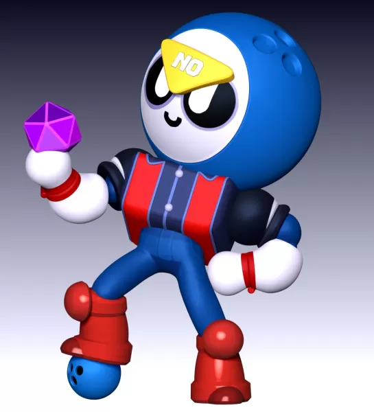 Meeple Brawl Stars Fan Art - Model preview 6