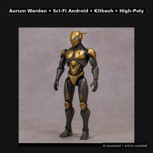 Mecha Heroes Pack – 9 High-Poly Kitbash Characters - Model preview 2