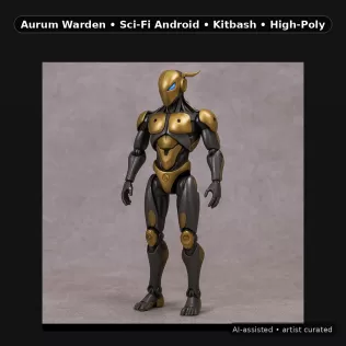 Mecha Heroes Pack – 9 High-Poly Kitbash Characters - Model thumbnail 2