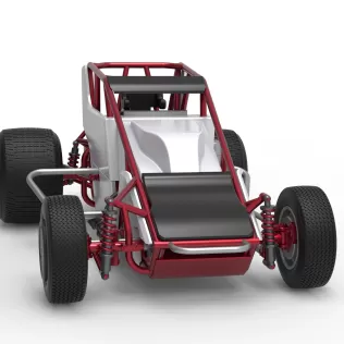 Dirt Silver Crown Car Scale 1:25 - Model thumbnail 26