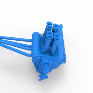 Engine V8 for Supermodified race car Version 5 Scale 1:25 - Model thumbnail 6
