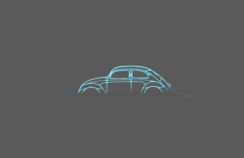 Volkswagen - Beetle retro Wall Art - Model preview 2