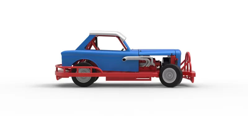 New Zealand Vintage Stock car while turning Scale 1:25 - Model preview 22