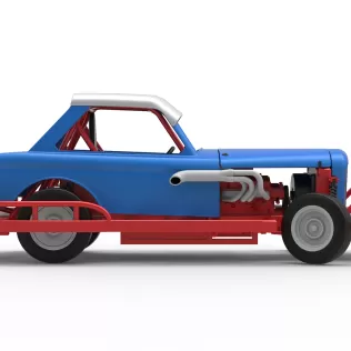 New Zealand Vintage Stock car while turning Scale 1:25 - Model thumbnail 22