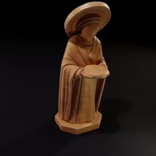 Saint Lucy Statue 3D Print Mold - Model thumbnail 3