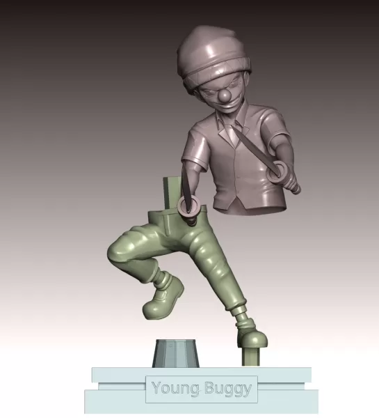 Young Buggy - One Piece - Model preview 10