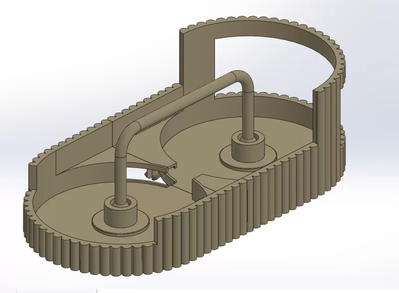🧂⚙ Smart Rotating Spice Rack – Easy Gear-Driven Carousel Organ - Model preview 2