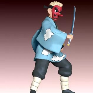 Sakonji Urokodaki - Demon Slayer - Model thumbnail 7