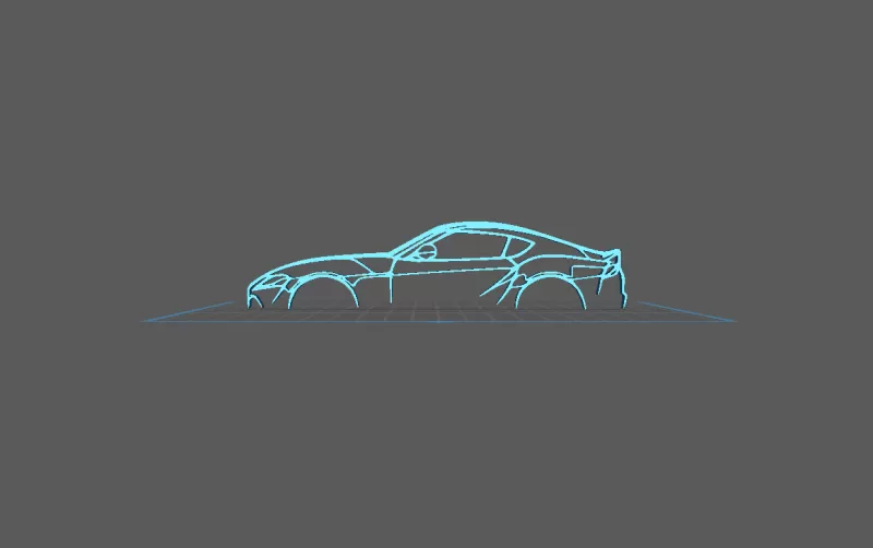 Toyota - Supra Wall Art - Model preview 2