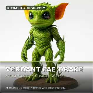 Verdant Fantasy Creatures – High-Poly Character Collection - Model thumbnail 8