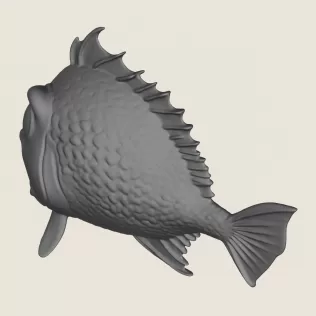 Fish 09 Print Ready 3D Model