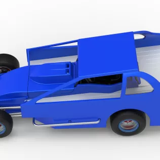 Northeast Dirt Modified stock car Version 2 Scale 1:25 - Model thumbnail 10
