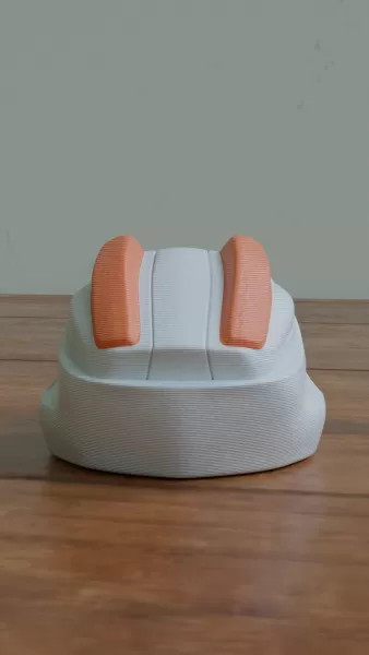 Mini Cyberpunk Helmet – 3D Printable Collectible - Model preview 5