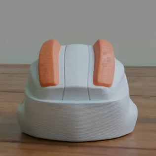 Mini Cyberpunk Helmet – 3D Printable Collectible - Model thumbnail 5