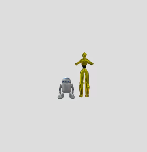 C3P0 R2D2 - Model preview 3