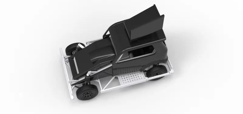 New Zealand Ministock car Version 3 Scale 1:25 - Model preview 4