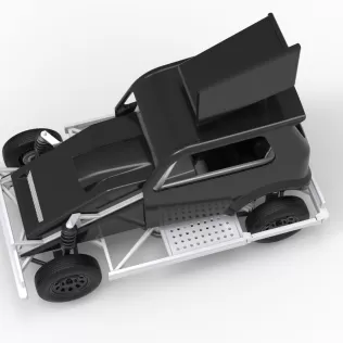 New Zealand Ministock car Version 3 Scale 1:25 - Model thumbnail 4